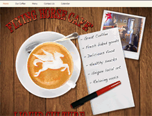 Tablet Screenshot of flyinghorsecafe.com